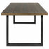 Ville Shargreen Black & Brass Frame 6 Seater Dining Table